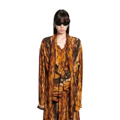 Women's Knotted Dress in Brown