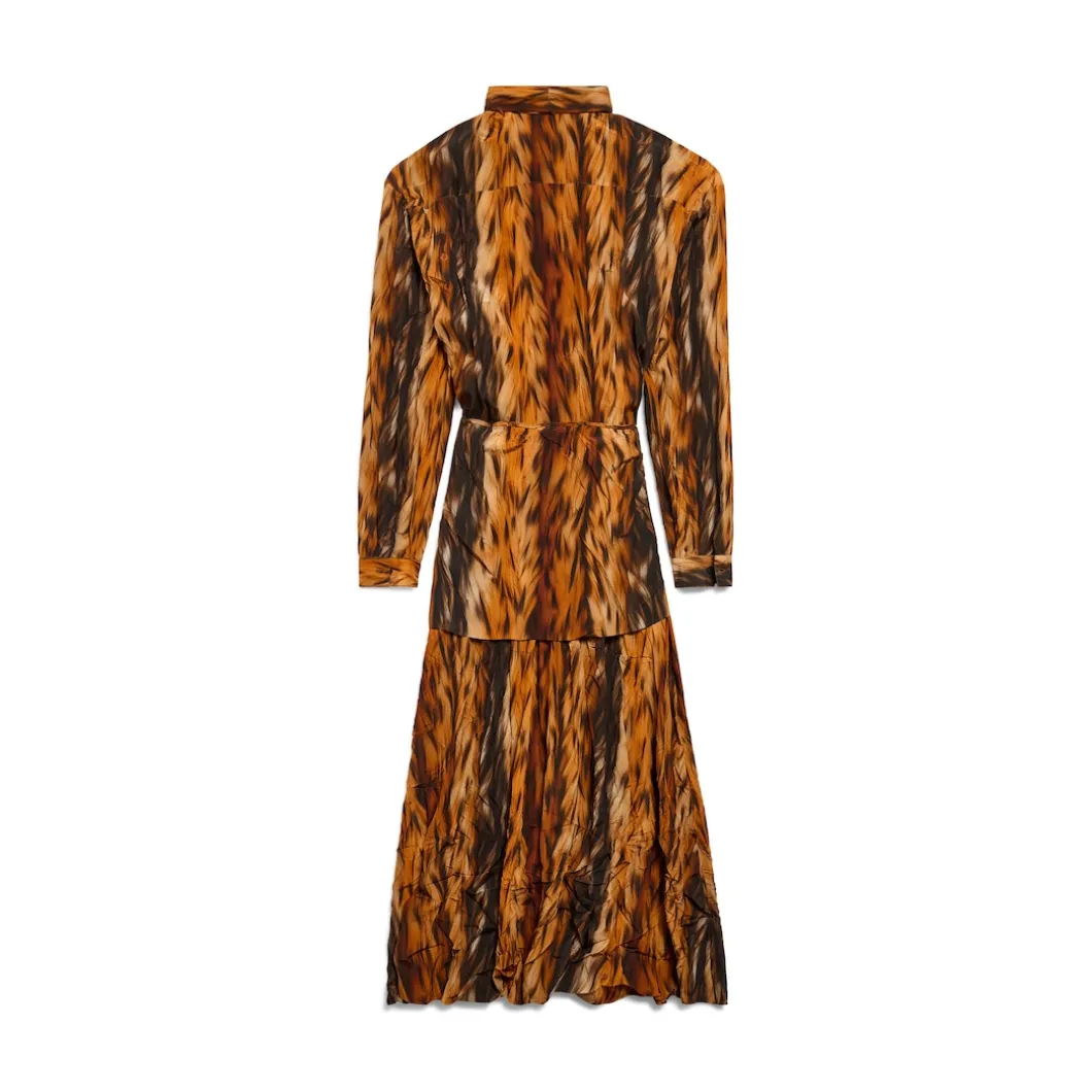 Women's Knotted Dress in Brown