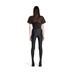 Women's Knotted T-shirt Small Fit in Black