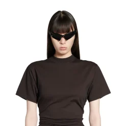 Women's Knotted T-shirt Small Fit in Black
