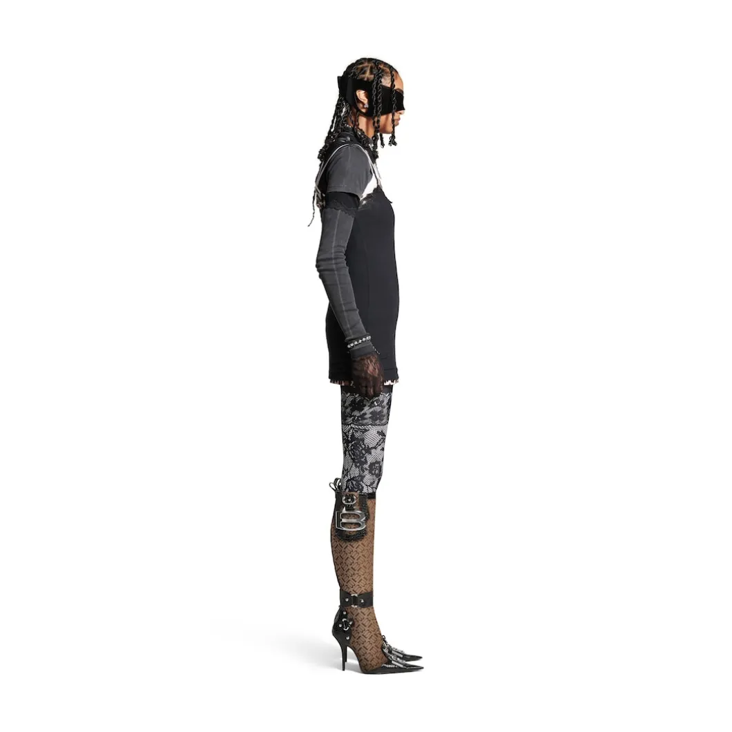 Women's Layered Dress in Black
