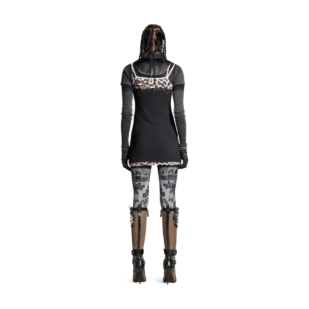 Women's Layered Dress in Black
