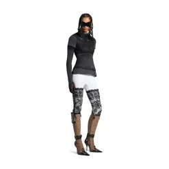 Women's Layered Top in Black