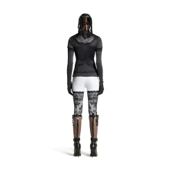 Women's Layered Top in Black