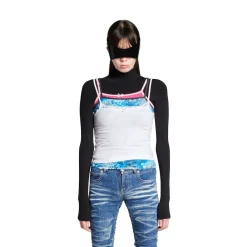 Women's Layered Top in Multicolored