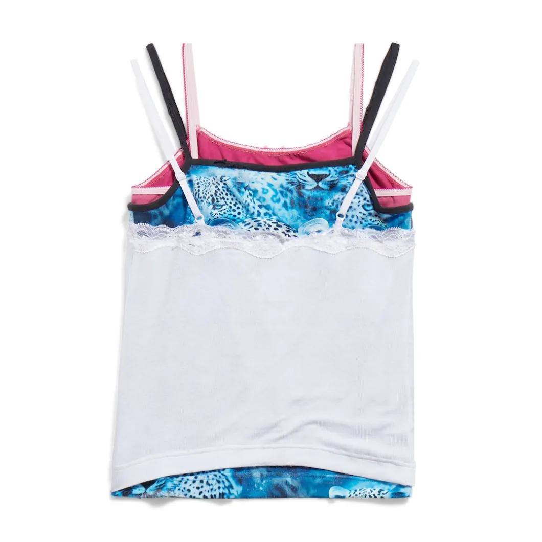 Women's Layered Top in Multicolored