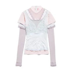 Women's Layered Top in Multicolored