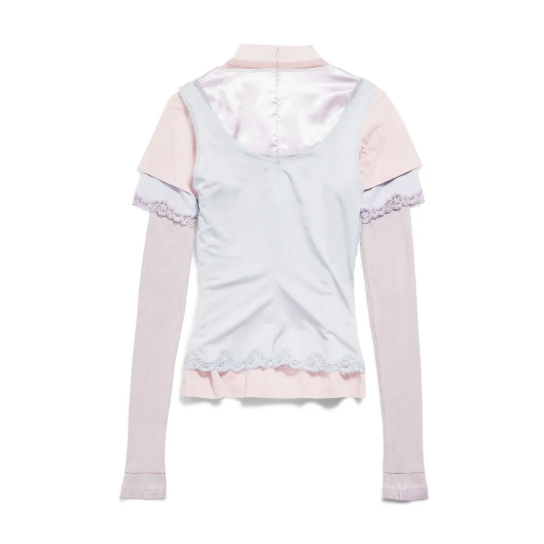 Women's Layered Top in Multicolored