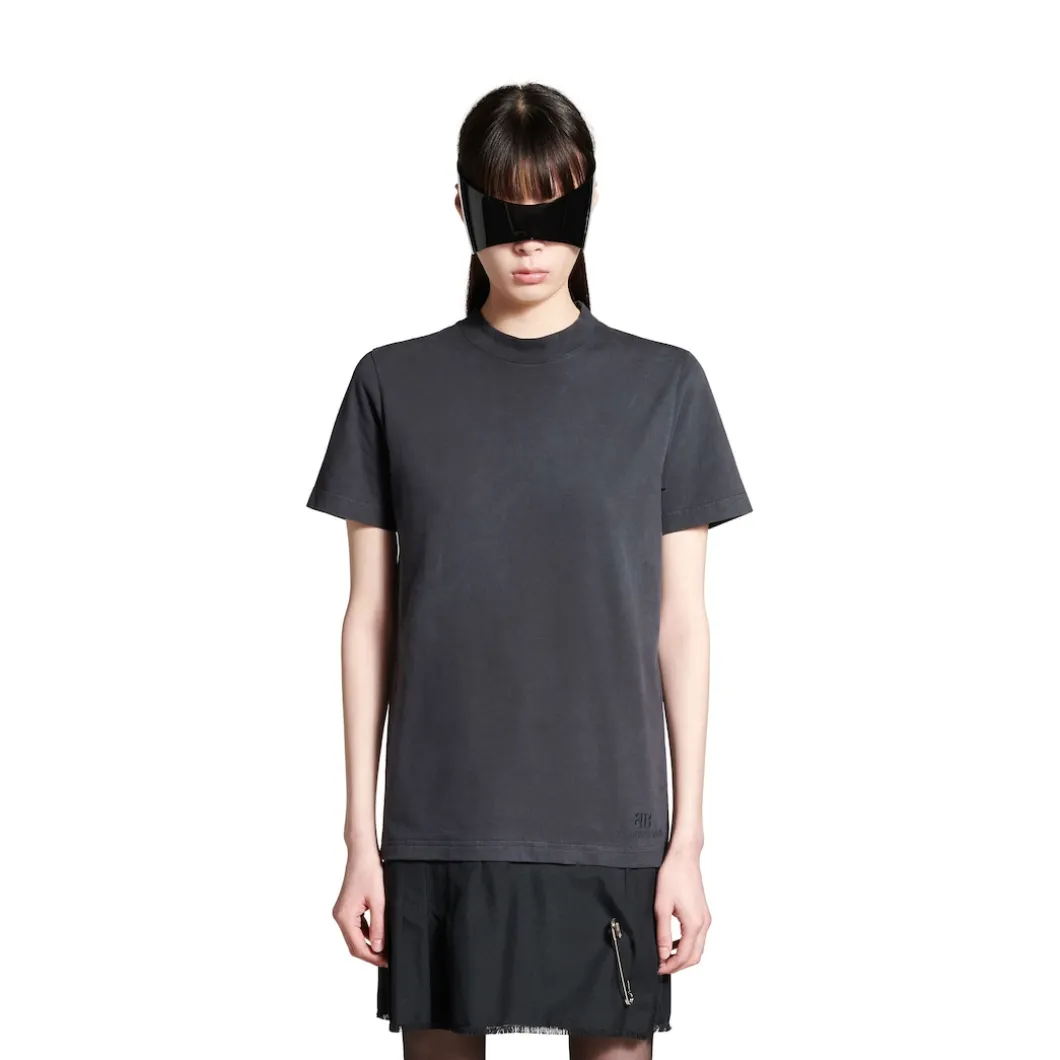 Women's Layered T-shirt Dress in Black