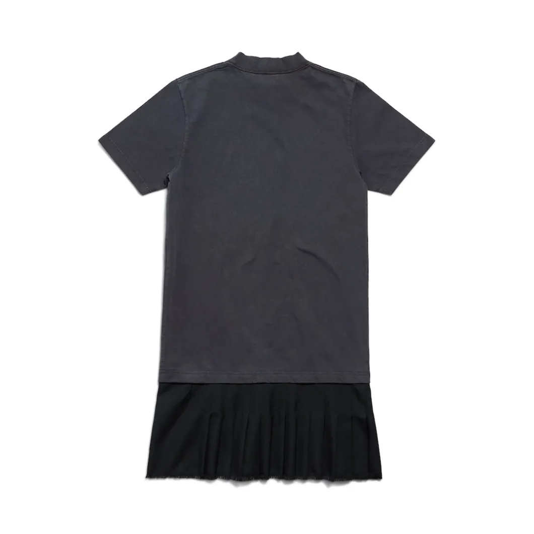 Women's Layered T-shirt Dress in Black