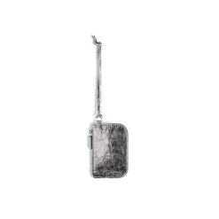 Women's Le Cagole Coin Purse Metallized in Silver