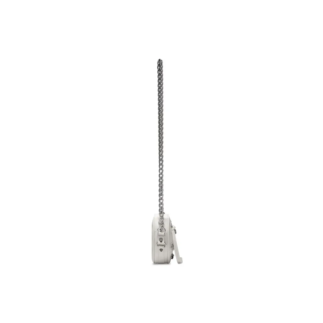 Women's Le Cagole Heart Mini Bag in Optic White