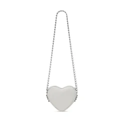 Women's Le Cagole Heart Mini Bag in Optic White