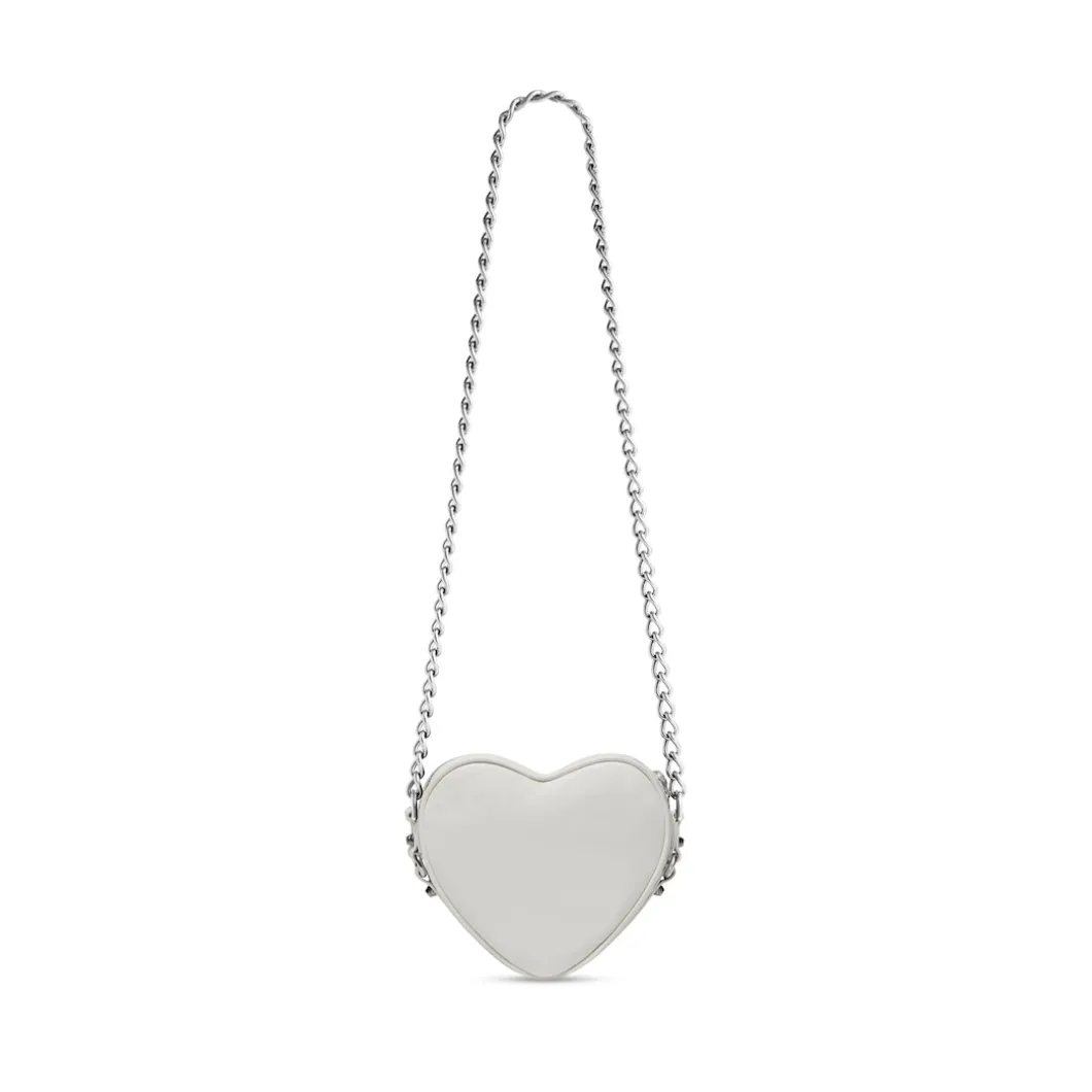 Women's Le Cagole Heart Mini Bag in Optic White