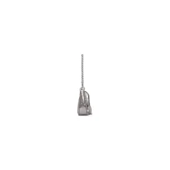 Women's Le Cagole Mini Bag With Chain Metallized in Silver
