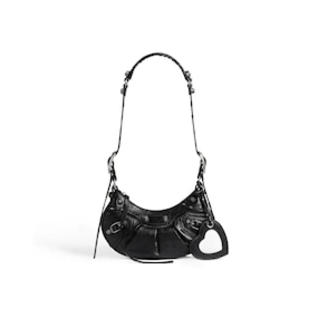 Women's Le Cagole Mini Bag With Chain in Black