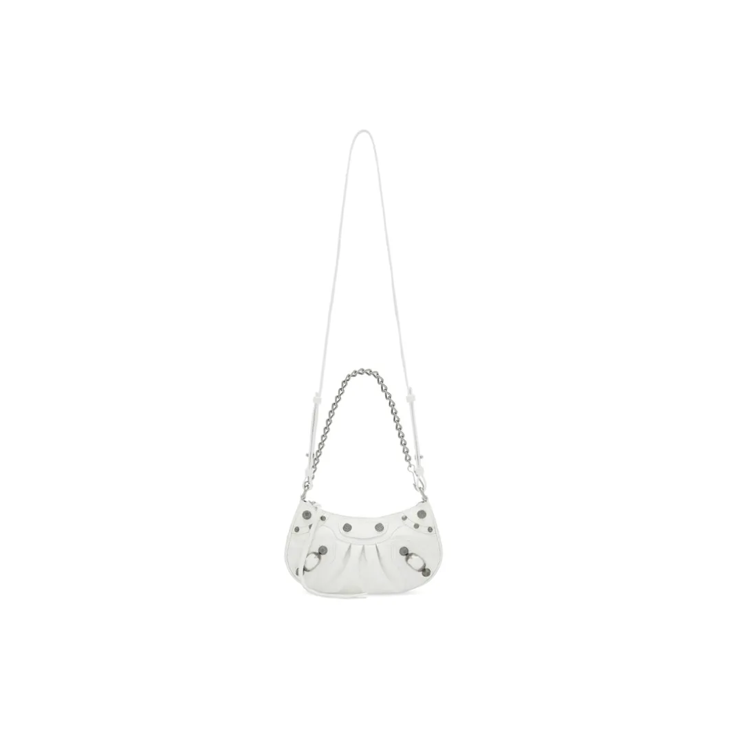 Women's Le Cagole Mini Bag With Chain in White