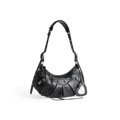 Women's Le Cagole Small Shoulder Bag in Black