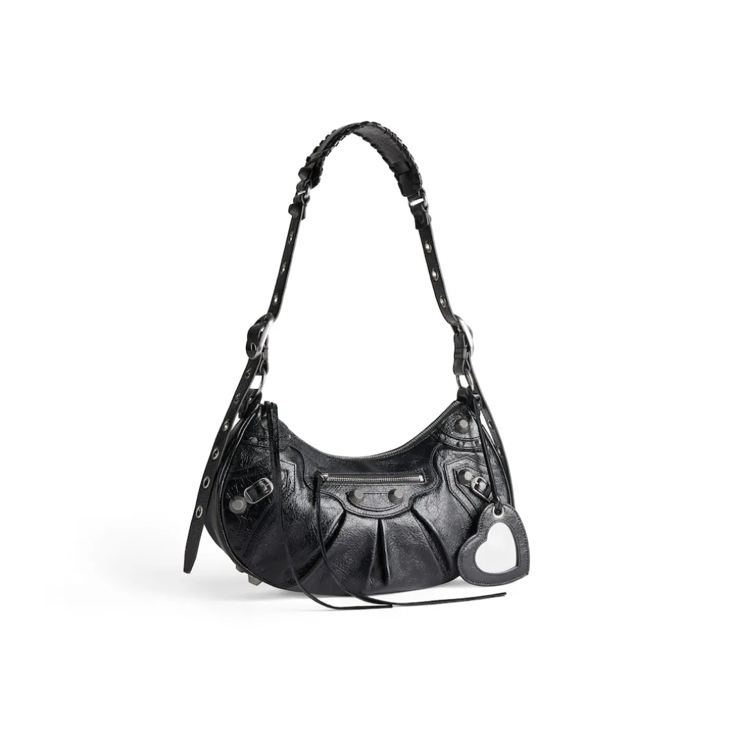 Women's Le Cagole Small Shoulder Bag in Black