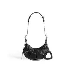 Women's Le Cagole Small Shoulder Bag in Black