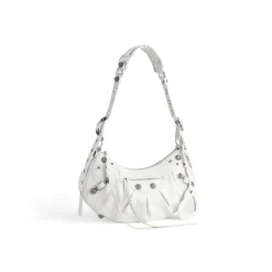 Women's Le Cagole Small Shoulder Bag in White