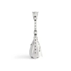 Women's Le Cagole Small Shoulder Bag in White