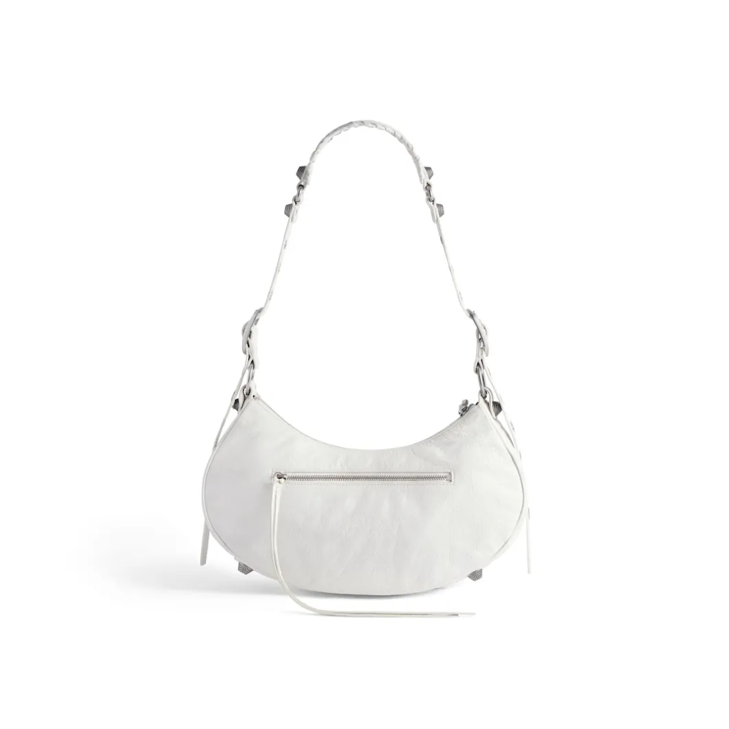 Women's Le Cagole Small Shoulder Bag in White