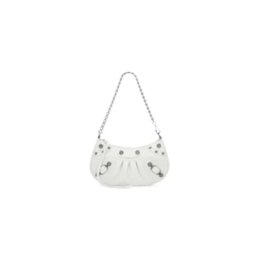 Women's Le Cagole Small Shoulder Bag in White