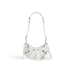 Women's Le Cagole Small Shoulder Bag in White
