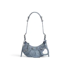 Women's Le Cagole Xs Shoulder Bag Denim in Blue