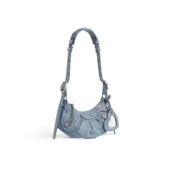 Women's Le Cagole Xs Shoulder Bag Denim in Blue