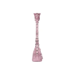 Women's Le Cagole Xs Shoulder Bag With Rhinestones in Pink