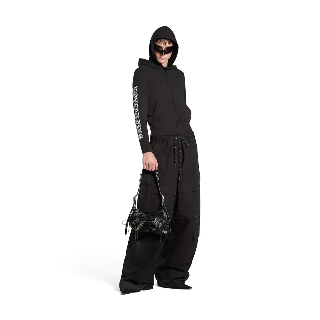 Women's Le Cagole Xs Shoulder Bag With Corset in Black
