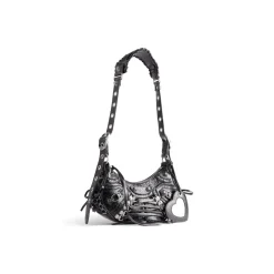 Women's Le Cagole Xs Shoulder Bag With Corset in Black