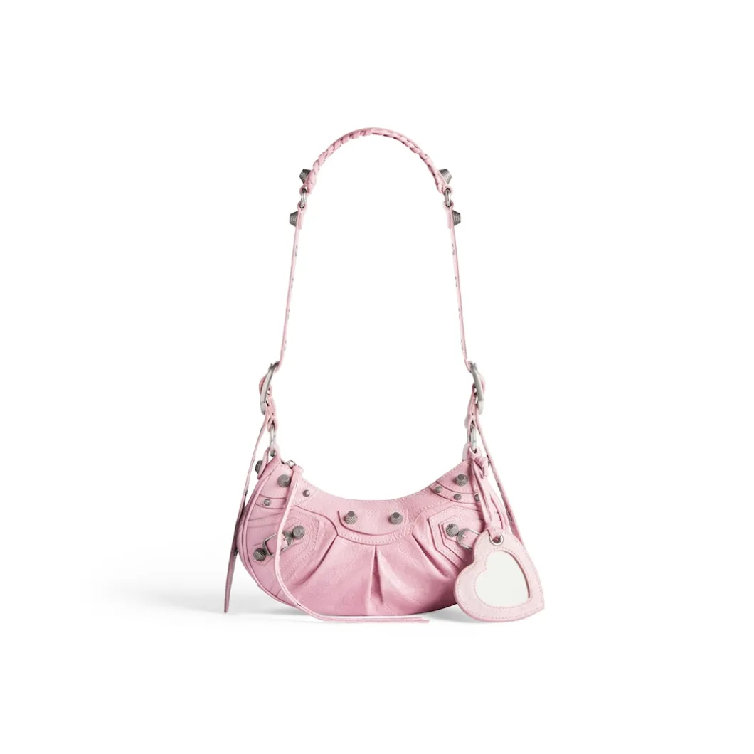 Women's Le Cagole Xs Shoulder Bag in Light Pink