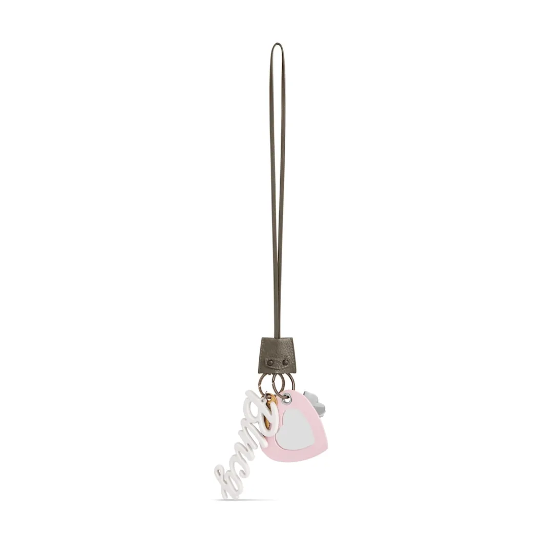 Women's Le City Charm Heart in Army Green/petal Pink