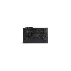 Women's Le City Long Coin And Card Holder in Black