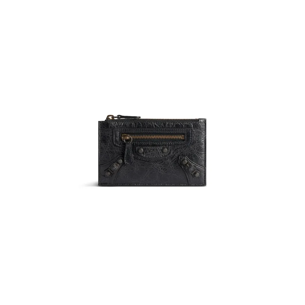 Women's Le City Long Coin And Card Holder in Black