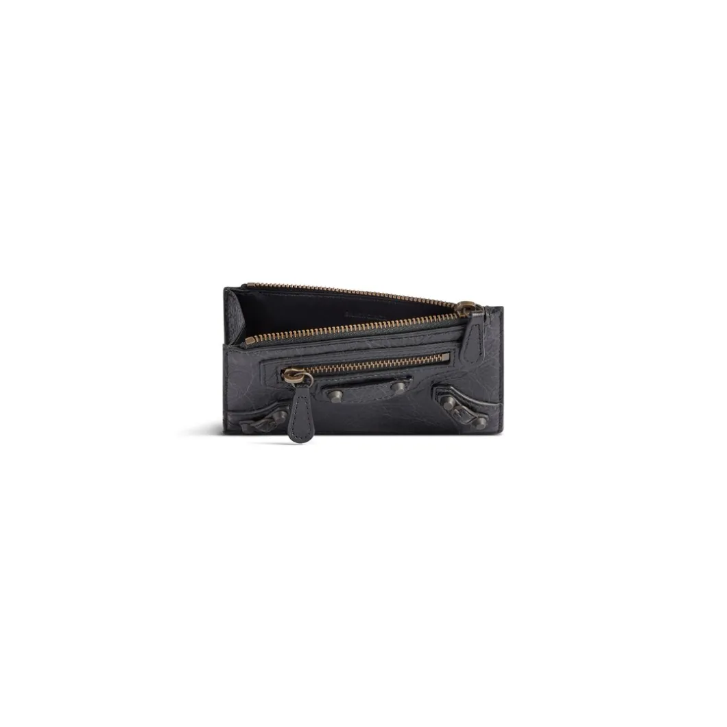 Women's Le City Long Coin And Card Holder in Black