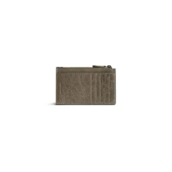 Women's Le City Long Coin And Card Holder in Army Green