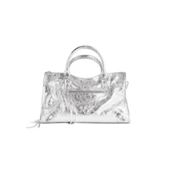 Women's Le City Medium Bag Metallized in Silver
