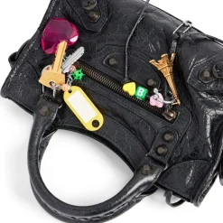 Women's Le City Mini Bag With Charms in Black
