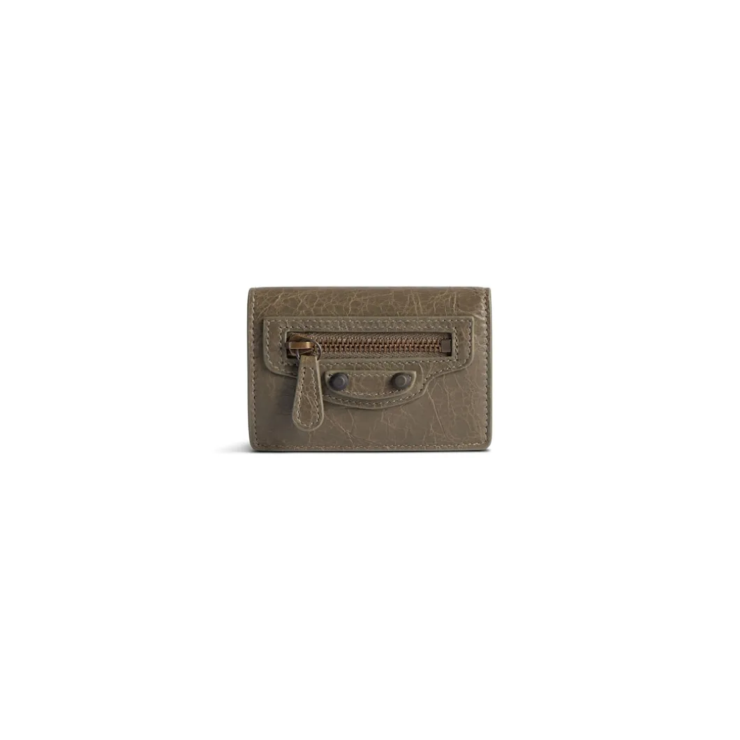 Women's Le City Mini Wallet in Army Green