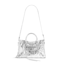 Women's Le City Small Bag Metallized in Silver