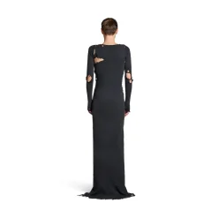 Women's Lingerie Maxi Dress in Black