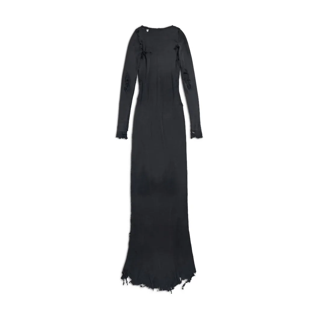 Women's Lingerie Maxi Dress in Black