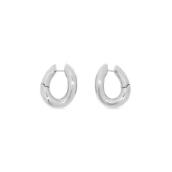Women's Loop Earrings in Silver