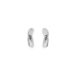 Women's Loop Earrings in Silver