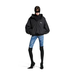 Women's Loop Sports Icon Off Shoulder Jacket in Black