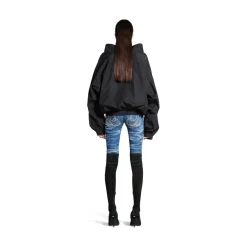 Women's Loop Sports Icon Off Shoulder Jacket in Black